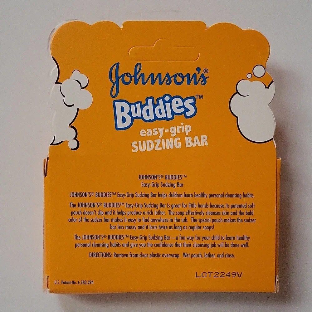 Johnson's Buddies Easy Grip Sudzing Soap 2.45 Ounce Bar
